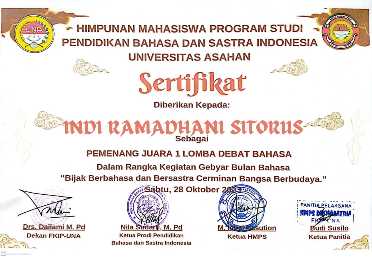 Juara 1 Debat Bahasa